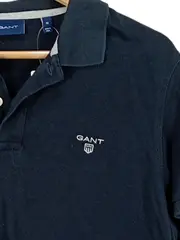 Vorschaubild 4 von Herren Poloshirt Klassisch Dunkelblau Baumwolle Gr. M
