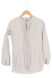 Vorschaubild 1 von MARC O POLO Kinder Bluse Gr. 164 Weiß Gestreift Casual Langarm Rüschen