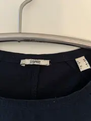 Vorschaubild 3 von Damen Langarmshirt Blau Gr. M Basic Baumwolle Rundhals