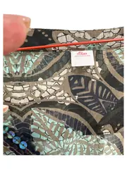 Vorschaubild 3 von Damen Bluse Gr. 38/M Mehrfarbig Bohemian Pailletten Langarm