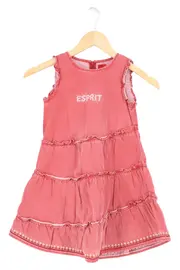 Vorschaubild 1 von Kinder Freizeitkleid Mädchen Gr. 116/122 Rot Baumwolle Casual