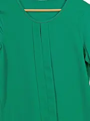 Vorschaubild 2 von Damen Bluse Grün Gr. 38/M Casual Langarm