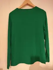 Vorschaubild 4 von Damen Bluse Grün Gr. 38/M Casual Langarm