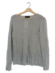 Vorschaubild 1 von Damen Strickpullover Gr. M Grau Meliert Langarm Casual