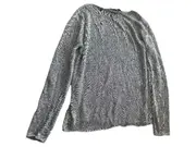 Vorschaubild 3 von Damen Strickpullover Gr. M Grau Meliert Langarm Casual