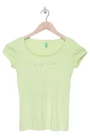 Vorschaubild 1 von Kinder T-Shirt Gr. 128 (S) Grün Strass-Schriftzug
