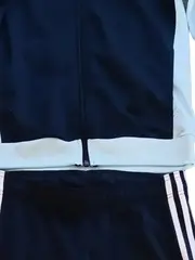 Vorschaubild 2 von Kinder Trainingsanzug Gr. 170 Blau Sportlich Streifen Polyester