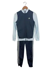 Vorschaubild 1 von Kinder Trainingsanzug Gr. 170 Blau Sportlich Streifen Polyester