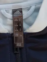 Vorschaubild 5 von Kinder Trainingsanzug Gr. 170 Blau Sportlich Streifen Polyester