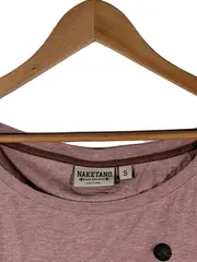 Vorschaubild 4 von Pullover Damen Rosa Meliert Gr. S 36 Casual Kurzarm Baumwolle