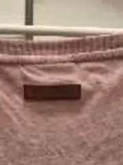 Vorschaubild 5 von Pullover Damen Rosa Meliert Gr. S 36 Casual Kurzarm Baumwolle