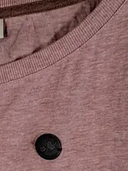 Vorschaubild 2 von Pullover Damen Rosa Meliert Gr. S 36 Casual Kurzarm Baumwolle