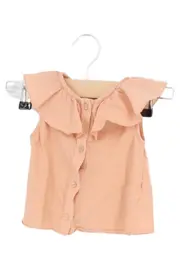 Vorschaubild 2 von Mädchen Top Gr. 68 Rosa Rüschen Ärmellos Baumwolle