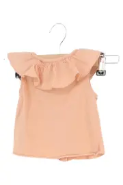 Vorschaubild 1 von Mädchen Top Gr. 68 Rosa Rüschen Ärmellos Baumwolle
