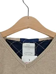 Vorschaubild 2 von Kinder Pullover Gr. 128 Beige V-Ausschnitt Langarm Casual
