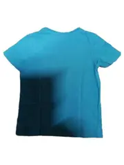 Vorschaubild 2 von Kinder T-Shirt Kurzarm Logo-Print Türkis Gr. 104/110 Freizeit