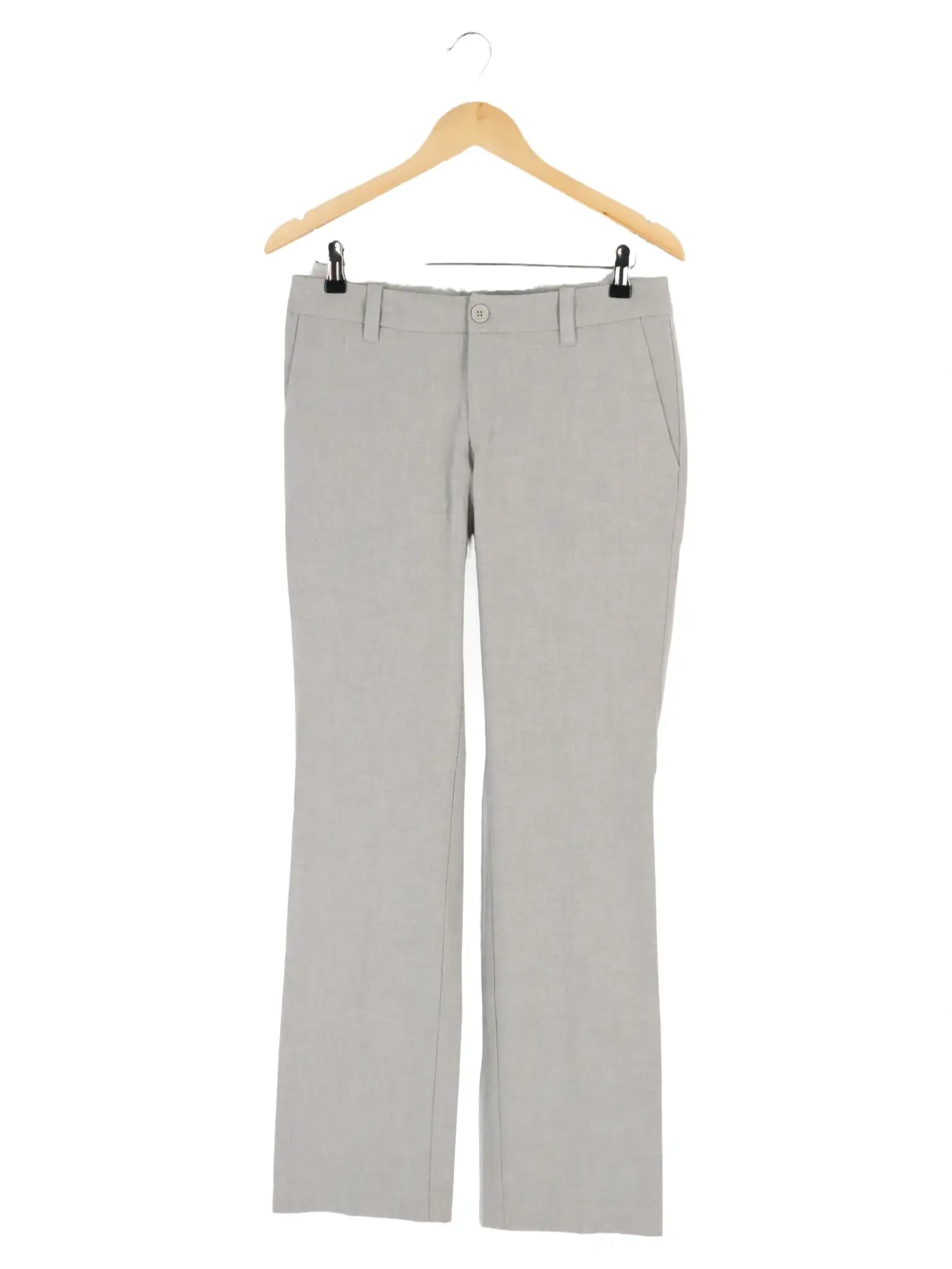 LE TROU D AIGUILLE Stoffhose Damen Gr. 42 XL Grau Business Elegant Hose