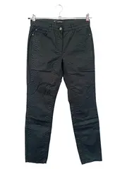 Vorschaubild 1 von TAIFUN Damen Stoffhose Gr. 36 S Schwarz Tierdruck Business Casual