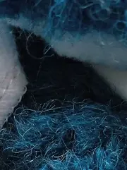 Vorschaubild 3 von Schal Damen Alpaka Petrol 200x24 cm Fransen Meliert Casual