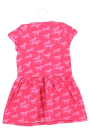 Vorschaubild 2 von Kinder Sommerkleid Gr. 128 Rosa Tiermotive Pferde Casual