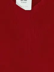 Vorschaubild 5 von Damen Strickkleid Rot Gr. 36/S Modern Rippstrick Cut-Out