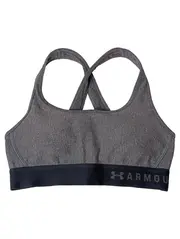 Vorschaubild 1 von ARMOUR Sport BH Damen Gr. S Grau Sportlich Compression Bustier Top