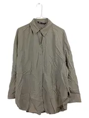 Vorschaubild 1 von Hemdbluse Damen Gr. M Oversize Modal Grau Casual Langarm