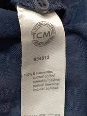 Vorschaubild 4 von Damen Hemdbluse Gr. 42 Blau Casual Baumwolle Langarm
