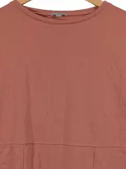 Vorschaubild 3 von Sweatkleid Damen XS Rosa Baumwolle Freizeitkleid mit Taschen
