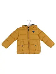 Vorschaubild 1 von Kinder Steppjacke Gr. 80 Gelb Praktisch Outdoor Kapuze