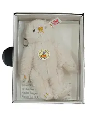 Vorschaubild 2 von Club Teddybär 2008 Limitiert Weiß Alpaca Knopf im Ohr OVP