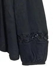 Vorschaubild 2 von Damen Langarmshirt mit Spitze Gr. 36;S Schwarz Feminin