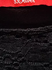 Vorschaubild 3 von Damen Langarmshirt mit Spitze Gr. 36;S Schwarz Feminin