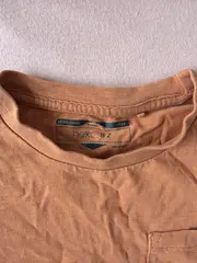 Vorschaubild 3 von Kinder T-Shirt Gr. 98 Orange Baumwolle Brusttasche Basic