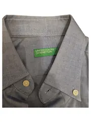Vorschaubild 2 von Business Hemd Herren Gr. 46 Blau Baumwolle