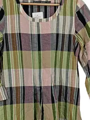 Vorschaubild 2 von Damen Freizeitkleid Gr. 36/S kariert Mehrfarbig Casual