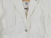 Vorschaubild 4 von Damen Blazer Gr. 38 Weiß Modern Ellenbogenpatches