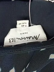 Vorschaubild 3 von Damen Blusenkleid Gr. 38/M Blau Grafisch Elegant Midikleid