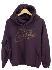 Vorschaubild 1 von Hoodie Kapuzenpullover Damen Gr. M Lila Gold Glitzer Logo