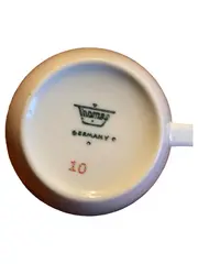 Vorschaubild 2 von Thomas Porzellan Tasse Weiß Gestreift 8 cm Landhaus Stil