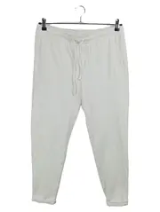 Vorschaubild 1 von Herren Jogginghose Gr. L Weiß Kordelzug Basic Freizeithose