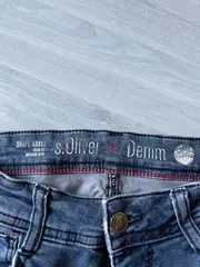Vorschaubild 3 von Damen Jeans Skinny Fit Gr. 34 Blau Reißverschluss-Details
