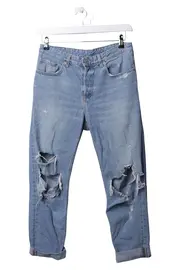 Vorschaubild 1 von Denim Damen Destroyed Jeans Blau W29/38/M Casual Relaxed Fit Ripped