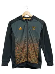 Vorschaubild 1 von Messi Trainingsjacke Kinder Gr. 152 Schwarz Kapuze Reißverschluss
