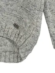 Vorschaubild 4 von Damen Pullover Gr. M Grau Meliert Baumwolle Lochmuster