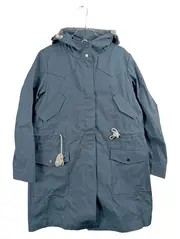Vorschaubild 1 von Damen Parka Gr. 36 Blau Kapuze Baumwolle Anorak Jacke
