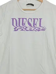 Vorschaubild 3 von Damen T-Shirt Logo Print Weiß Gr. XL 42 Baumwolle Freizeit Casual