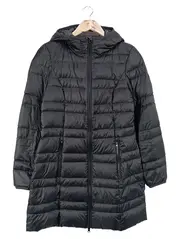 Vorschaubild 1 von Damen Steppmantel Gr. 36/S Schwarz Kapuze Daunenjacke