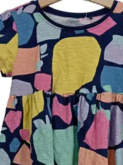 Vorschaubild 3 von Kinder Freizeitkleid Gr. 122 bunt gemustert Baumwolle Sommer
