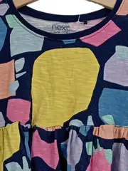 Vorschaubild 4 von Kinder Freizeitkleid Gr. 122 bunt gemustert Baumwolle Sommer